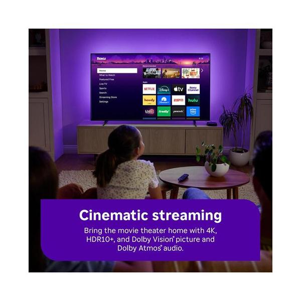 Roku Ultra - Ultimate Streaming Player - 4K Streaming Device for TV with HDR10+, Dolby Vision & Atmos - Bluetooth & Wi-Fi 6- Rechargeable Voice Remote Pro with Backlit Buttons - Free & Live TV