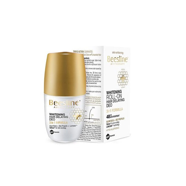 Beesline Whitening Roll-On Hair-Delaying Deodorant