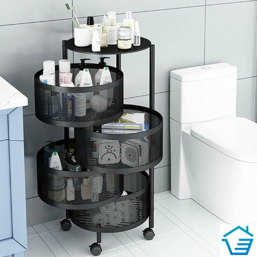 4 Layer Rotating Trolley