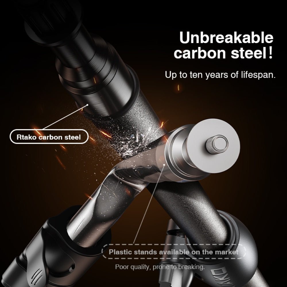 Rtako Matte Carbon Steel Tripod 1.7m RLD-001