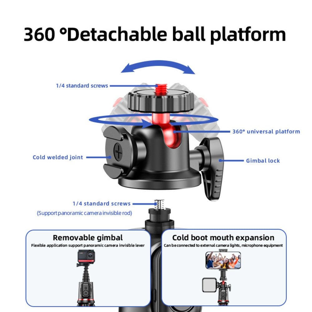 Rtako Octopus Extendable Tripod Selfie Stick