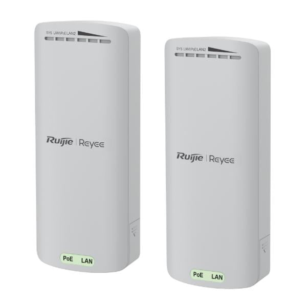 Ruijie Reyee RG-EST100-E, 2.4GHz Dual-stream 500m Wireless Bridge Set of 2