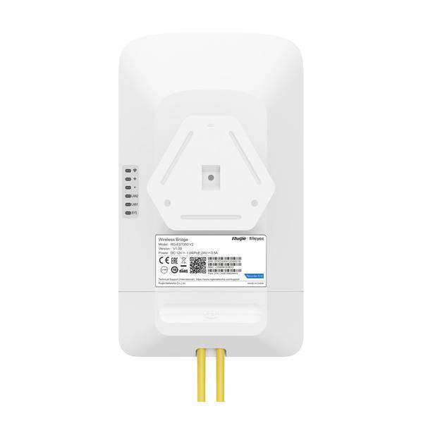 Ruijie Reyee RG-EST350 V2, 5GHz Dual-stream 802.11ac 5KM Wireless Bridge, Automatic Pairing, Weatherproof