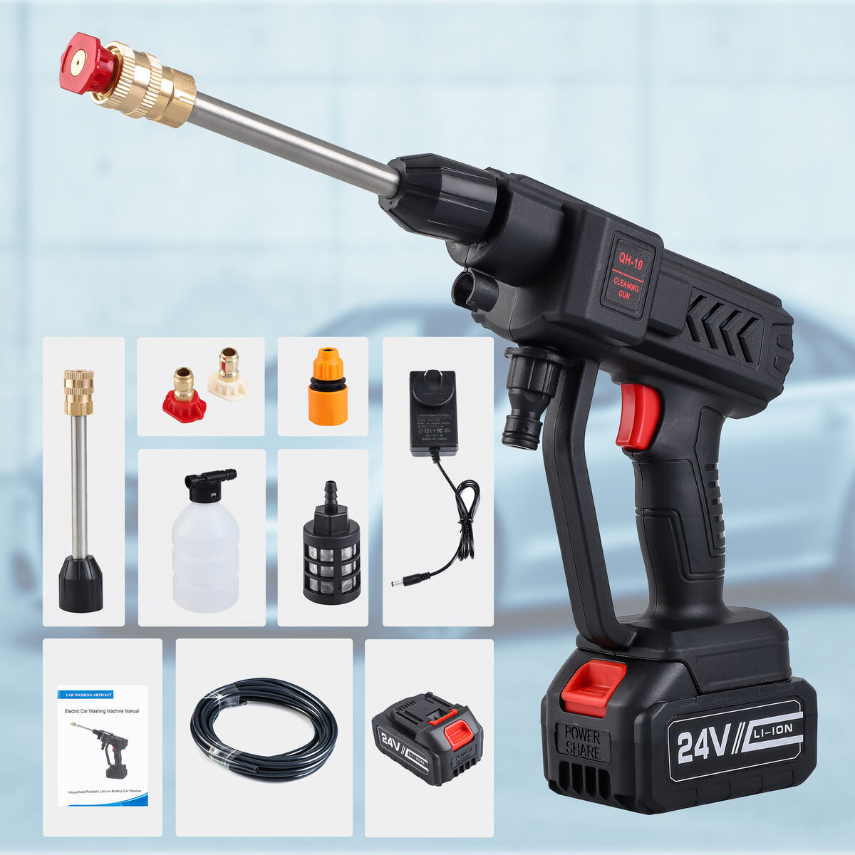Electric High Pressure Water Spray | Rechargeable