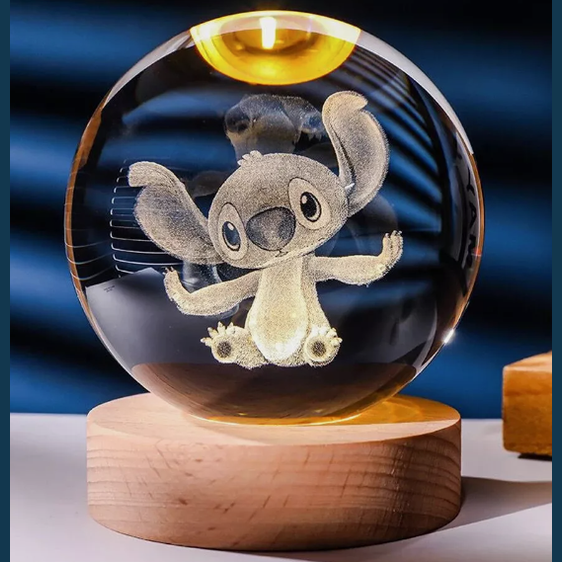 Magical 3D Moving Crystal Ball Lamp