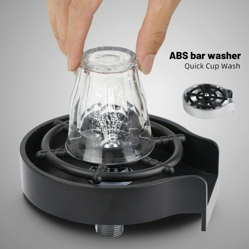 Faucet Glass Washer Cleaner Attachment Accessory for Bar Sink - Medaid International