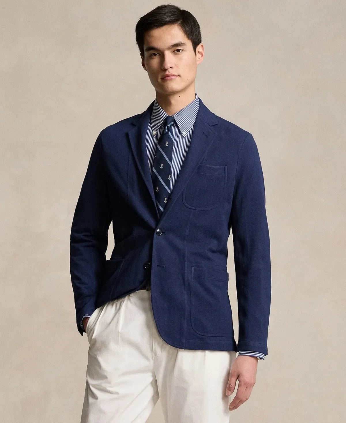 Polo Ralph Lauren Men's Navy Cotton Pique Sport Blazer | Polo Ralph Lauren In Lebanon