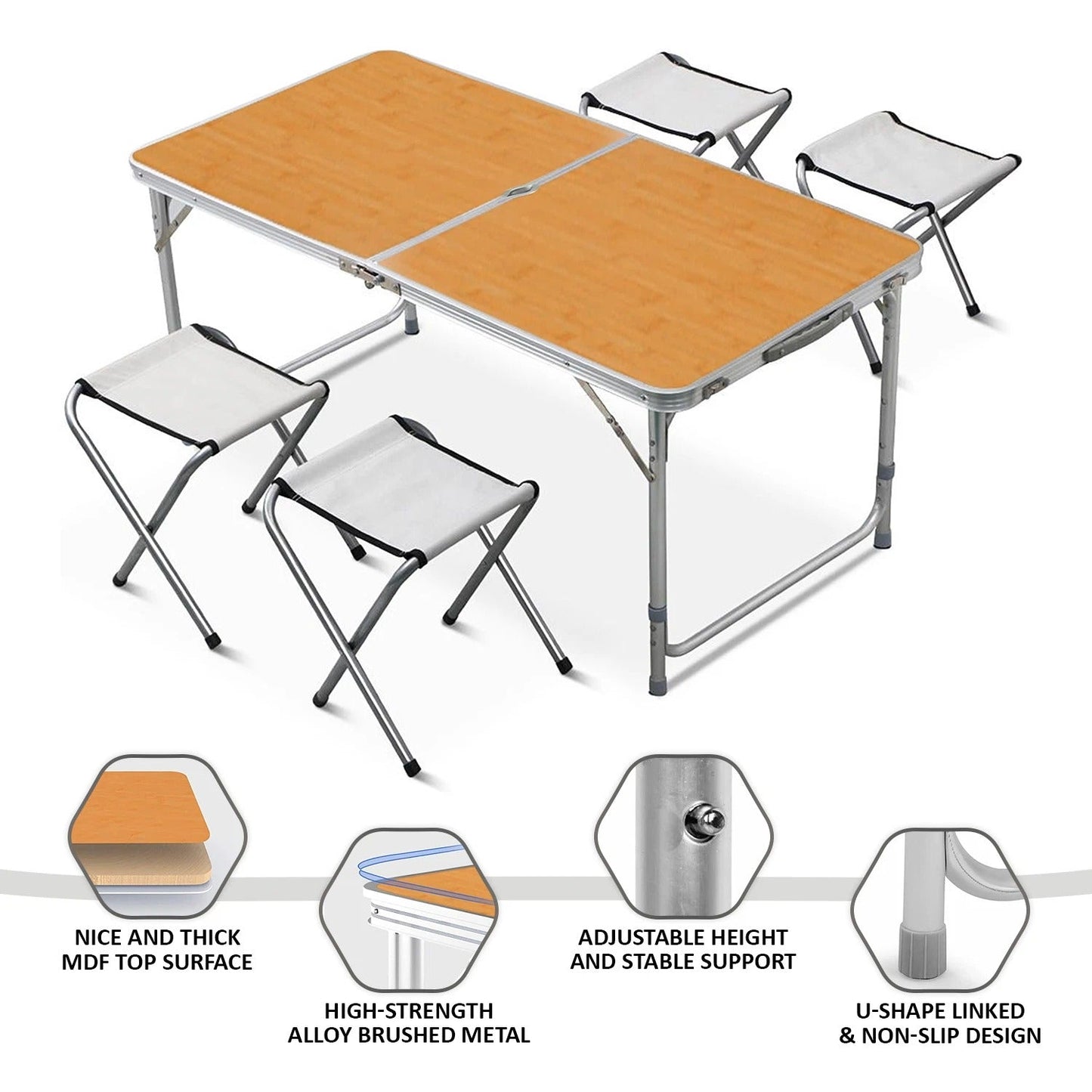 Foldable Table & Chair Set