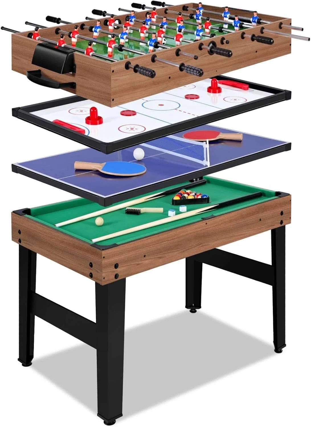 12-in-1 Combo Game Table Multi-Game Set with Accessories