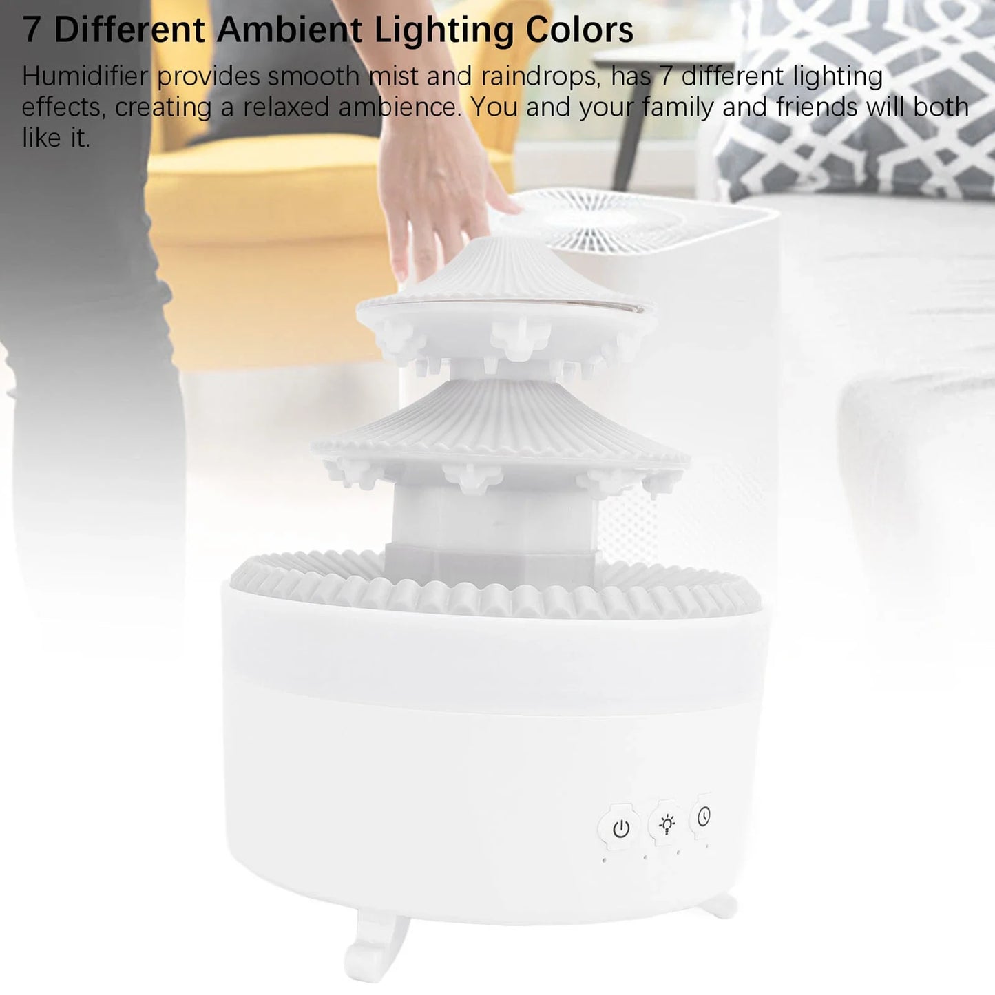 Rain Cloud Aroma Diffuser – 600ML Essential Oil Humidifier