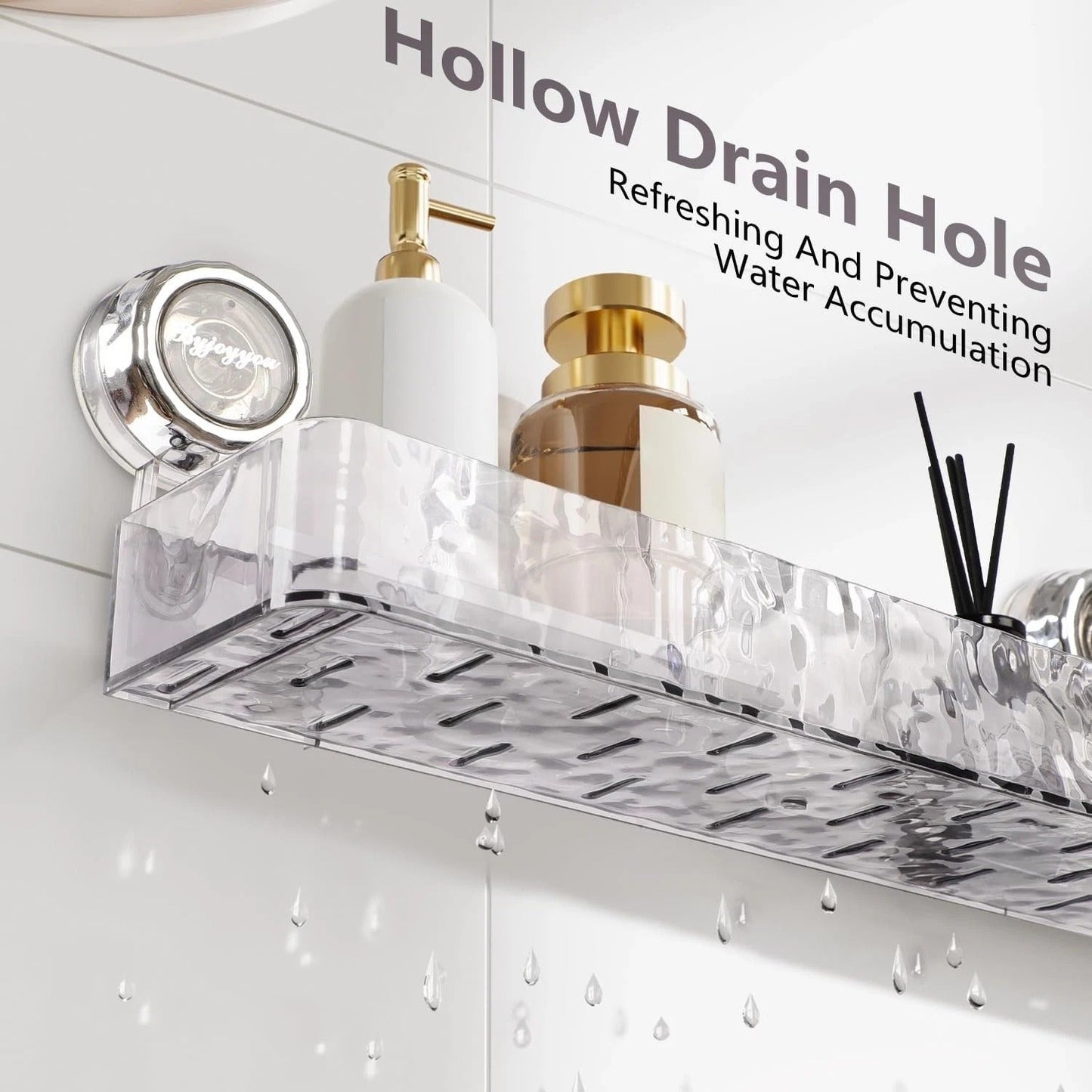 Acrylic Suction Shower Storage