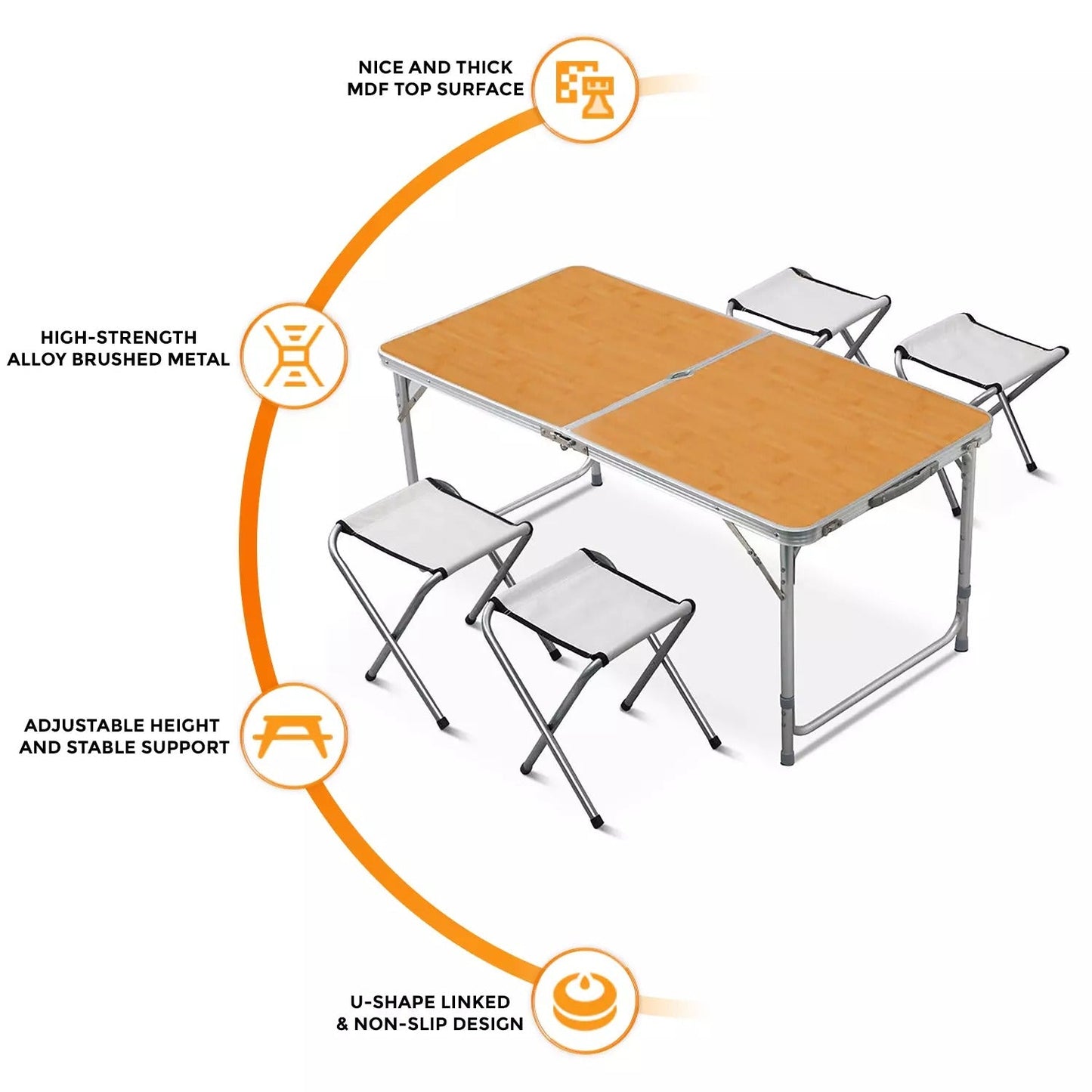 Foldable Table & Chair Set