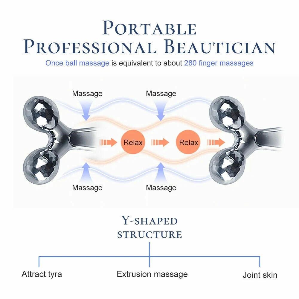 3D Y-shaped Face Lifting  Facial Massage Roller 360¬∞