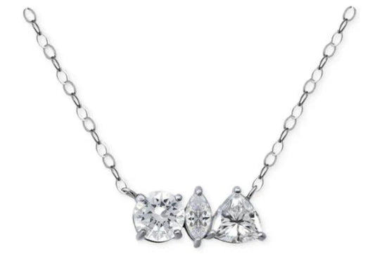Giani Bernini Women's Silver Cubic Zirconia Multi-Cut Pendant Necklace  |  Giani Bernini in Lebanon