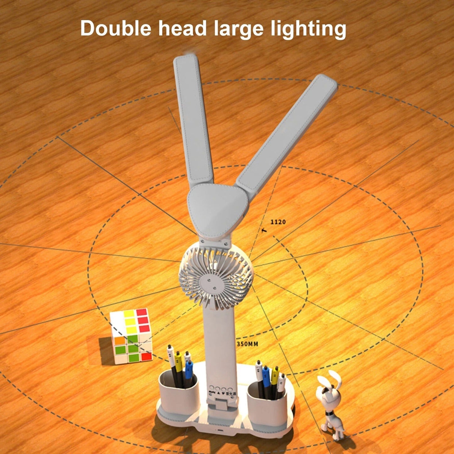 Multi Function Fan LED Desk Lamp