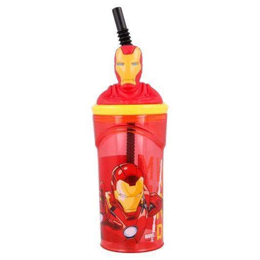 Marvel  Red Iron Man 3D Figurine 360ML Drinking Tumbler Bottle | Marvel in Lebanon