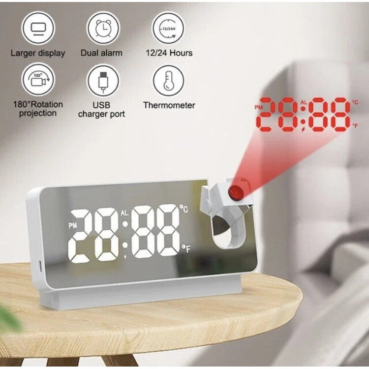 Digital Projection Alarm Clock