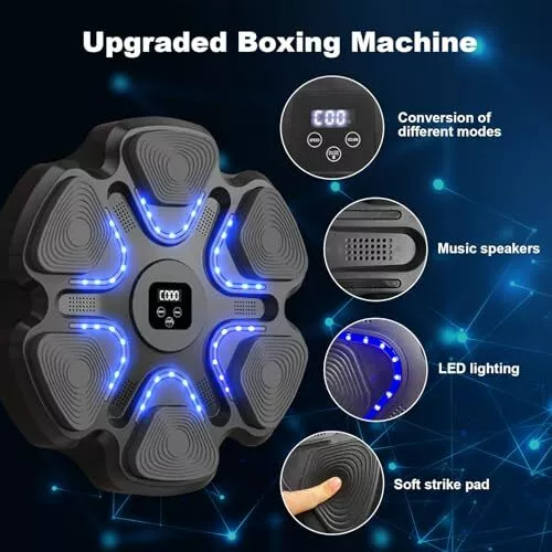 Smart Musical Boxing Machine BT Wall-Mounted Boxing Target - Medaid International