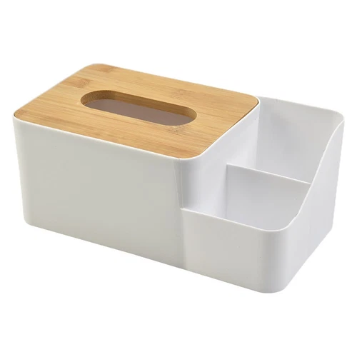 White Tissue Box – Multi-Function Plastic Napkin Holder & Organiser - Medaid International