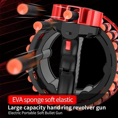 Electric Automatic Motorized Rapid Fire Blaster 28 Soft Bullet Dart Toy Teens Adults Kids