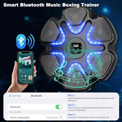Smart Musical Boxing Machine BT Wall-Mounted Boxing Target - Medaid International