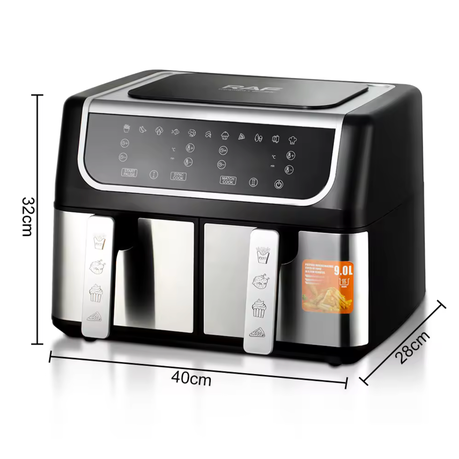 RAF Air Fryer Digital 1700 WAT 4.5L + 4.5L Model R5262 - Medaid International