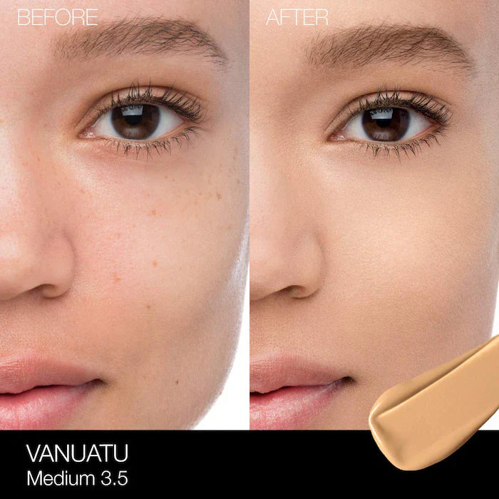 NARS  Natural Radiant Longwear Full Coverage Foundation Vanuatu - Medium 3.5 - medium to medium-deep with warm undertones, and an olive tone