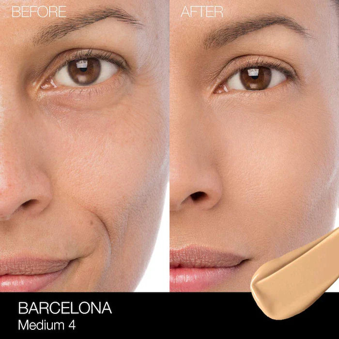 NARS  Natural Radiant Longwear Full Coverage Foundation Barcelona - Medium 4 - M4 - medium to medium-deep with warm undertones, and a golden tone