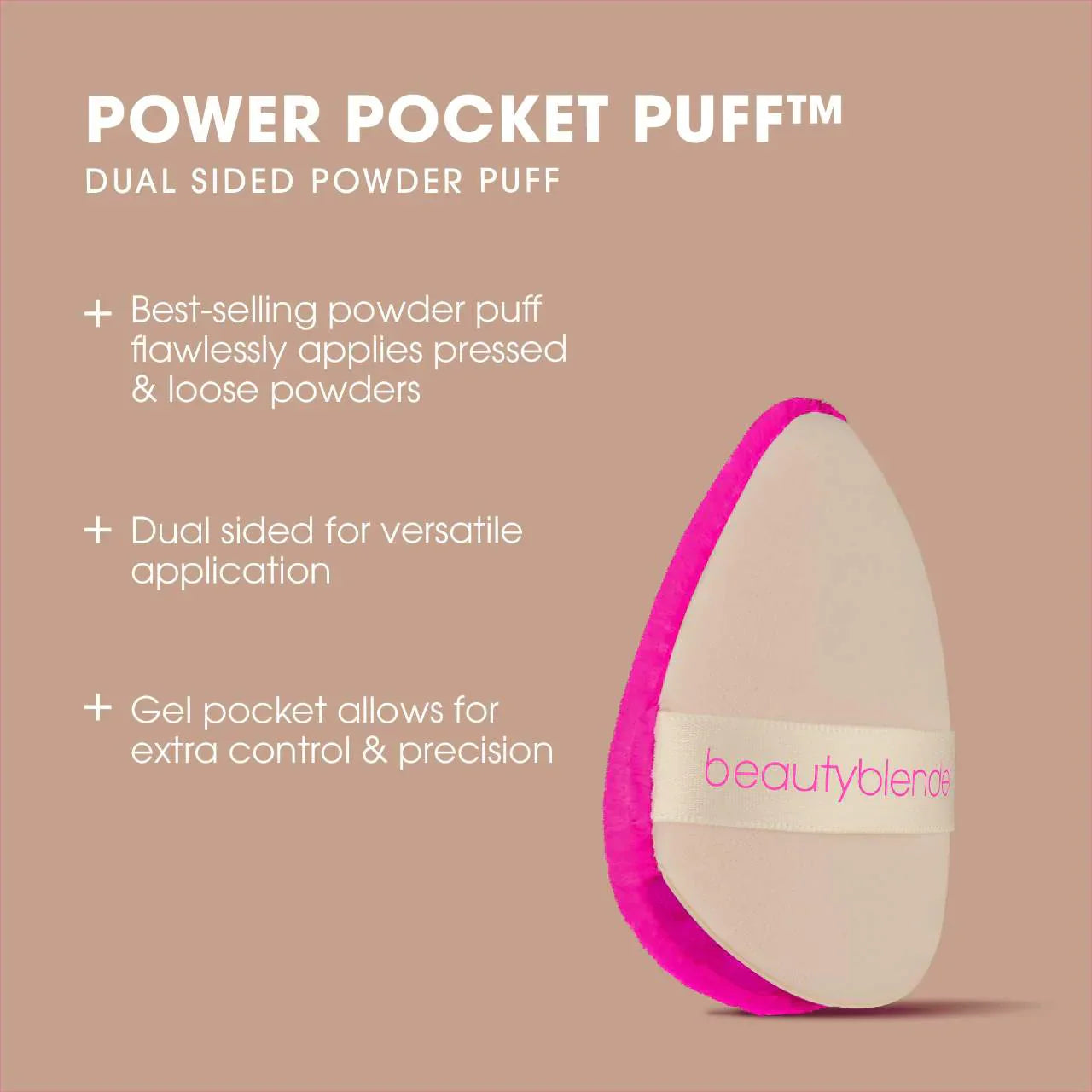 Beautyblender - POWER POCKET PUFF™ Dual-Sided Powder Puff for Setting and Baking - Medaid International