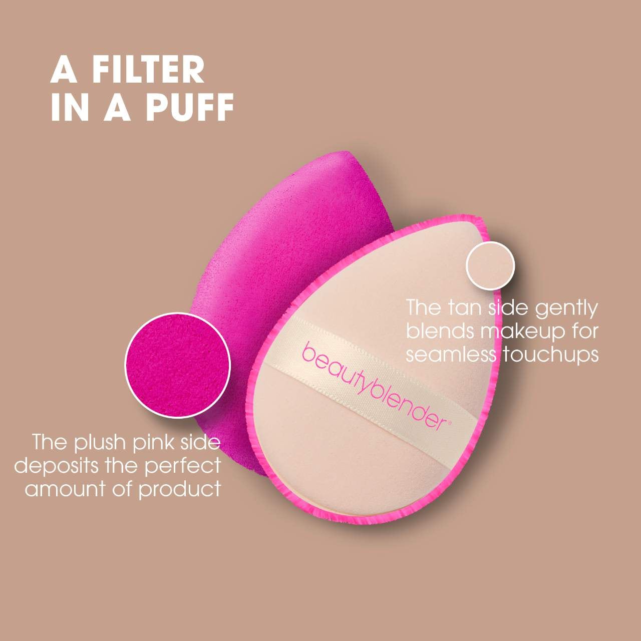 Beautyblender - POWER POCKET PUFF™ Dual-Sided Powder Puff for Setting and Baking - Medaid International