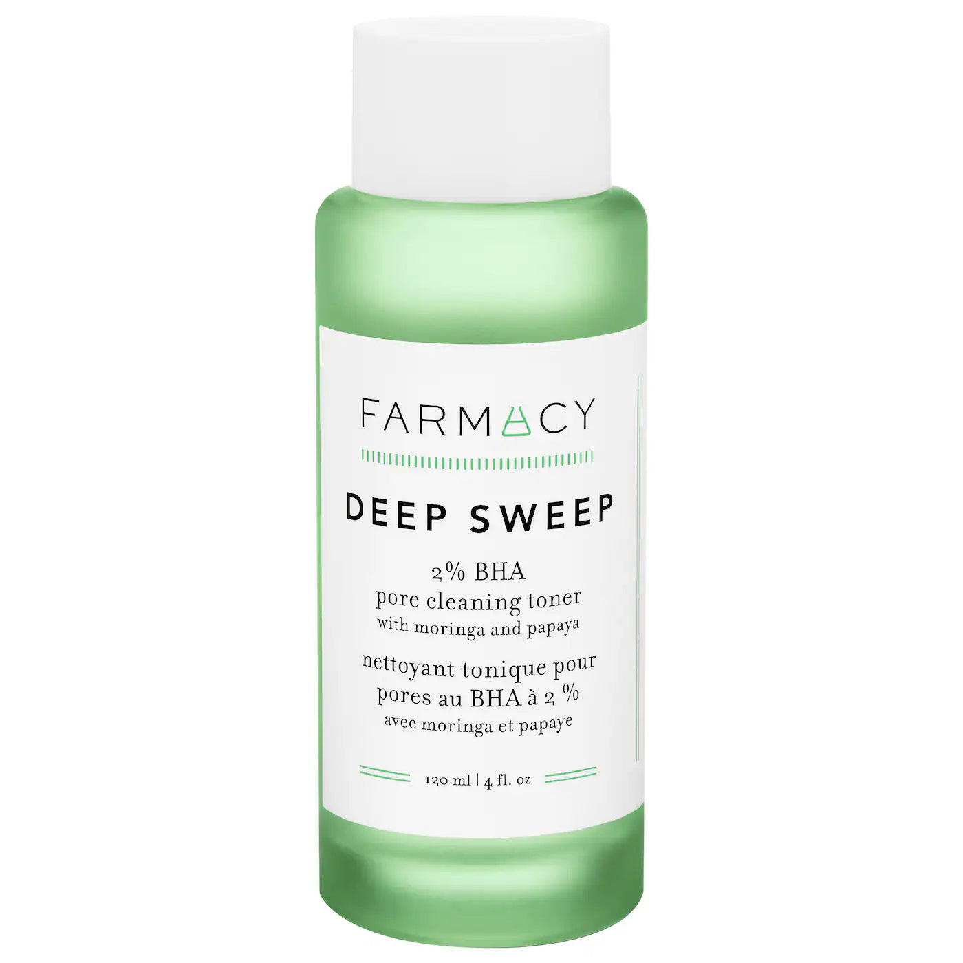 Farmacy - Deep Sweep 2% BHA Pore Cleaning Toner with Moringa + Papaya | 120 mL - Medaid International