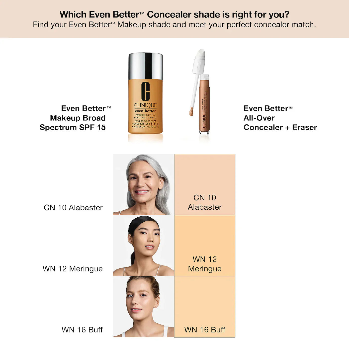CLINIQUE - Even Better™ All-Over Concealer + Eraser | 6 mL - Medaid International