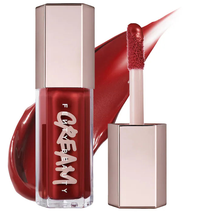 Fenty Beauty by Rihanna  Gloss Bomb Cream Color Drip Lip Cream-Color: Fruit Snackz  BERRY RED