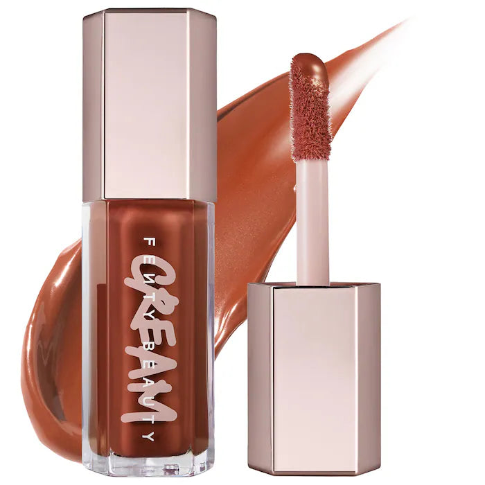 Fenty Beauty by Rihanna  Gloss Bomb Cream Color Drip Lip Cream-Color: Cookie Jar - chocolate caramel