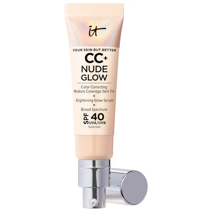 IT Cosmetics  CC+ Nude Glow Lightweight Foundation + Glow Serum with SPF 40 and NiacinamideColor: Light - light complexion with warm yellow undertone