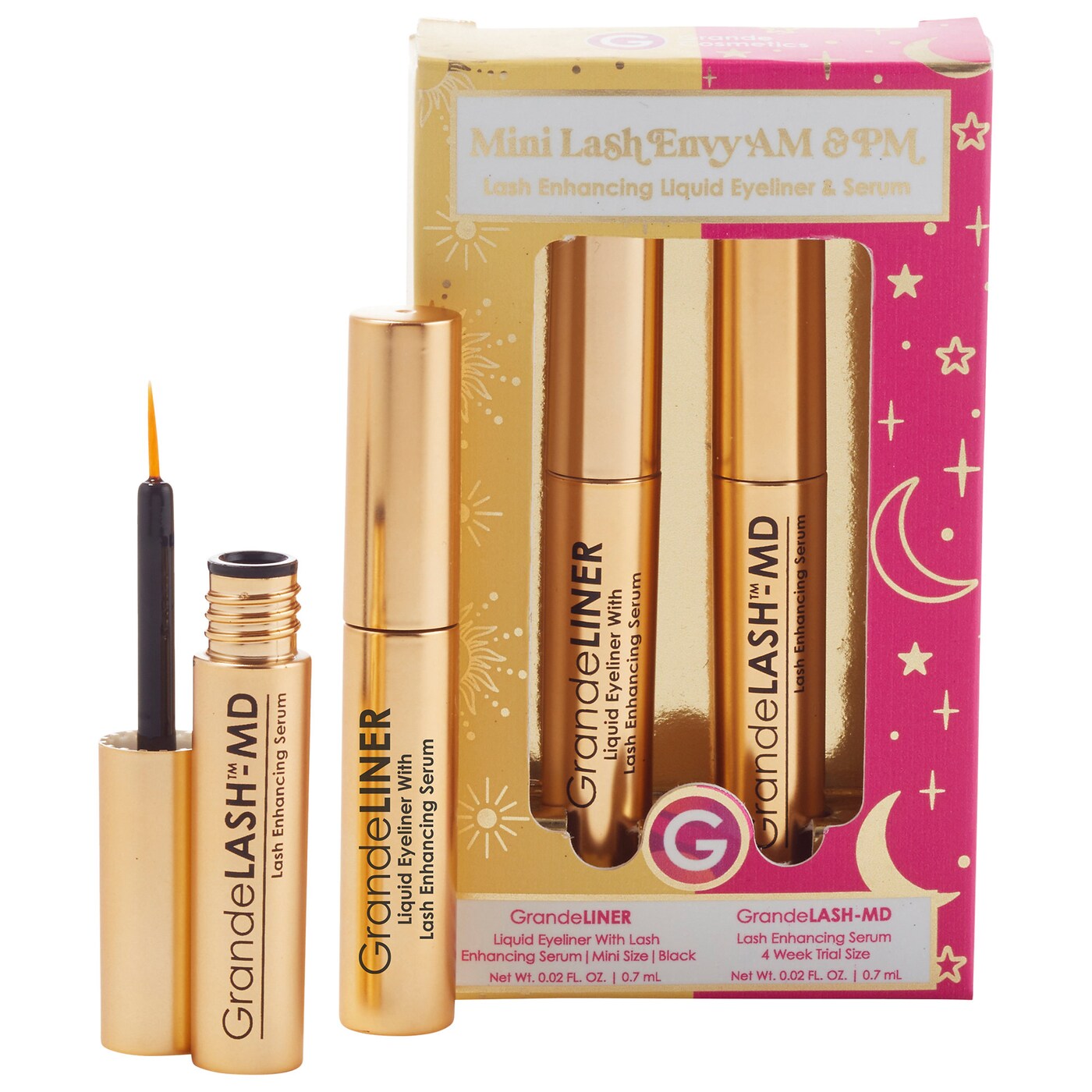 Grande Cosmetics - Mini Lash Envy Lash Enhancing Serum and Liquid Eyeliner Set - Medaid International