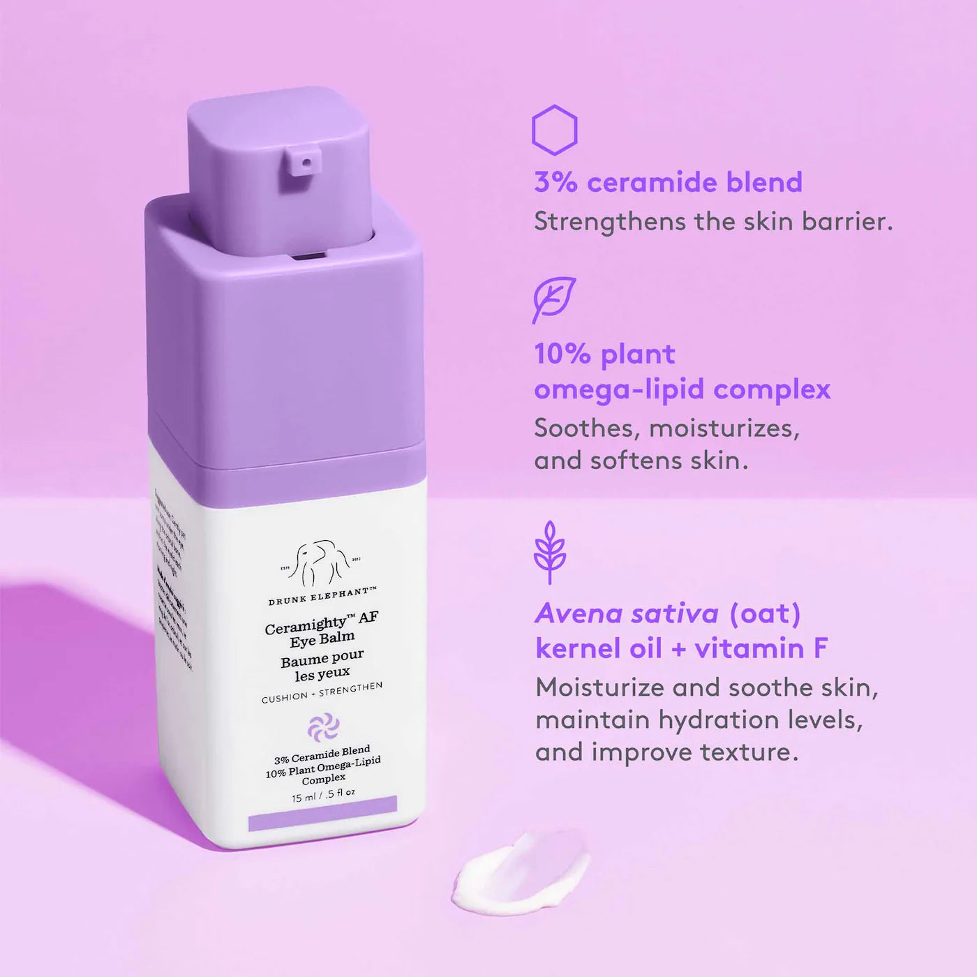 Drunk Elephant - Ceramighty™  AF Eye Cream with Ceramides | 5 mL - Medaid International