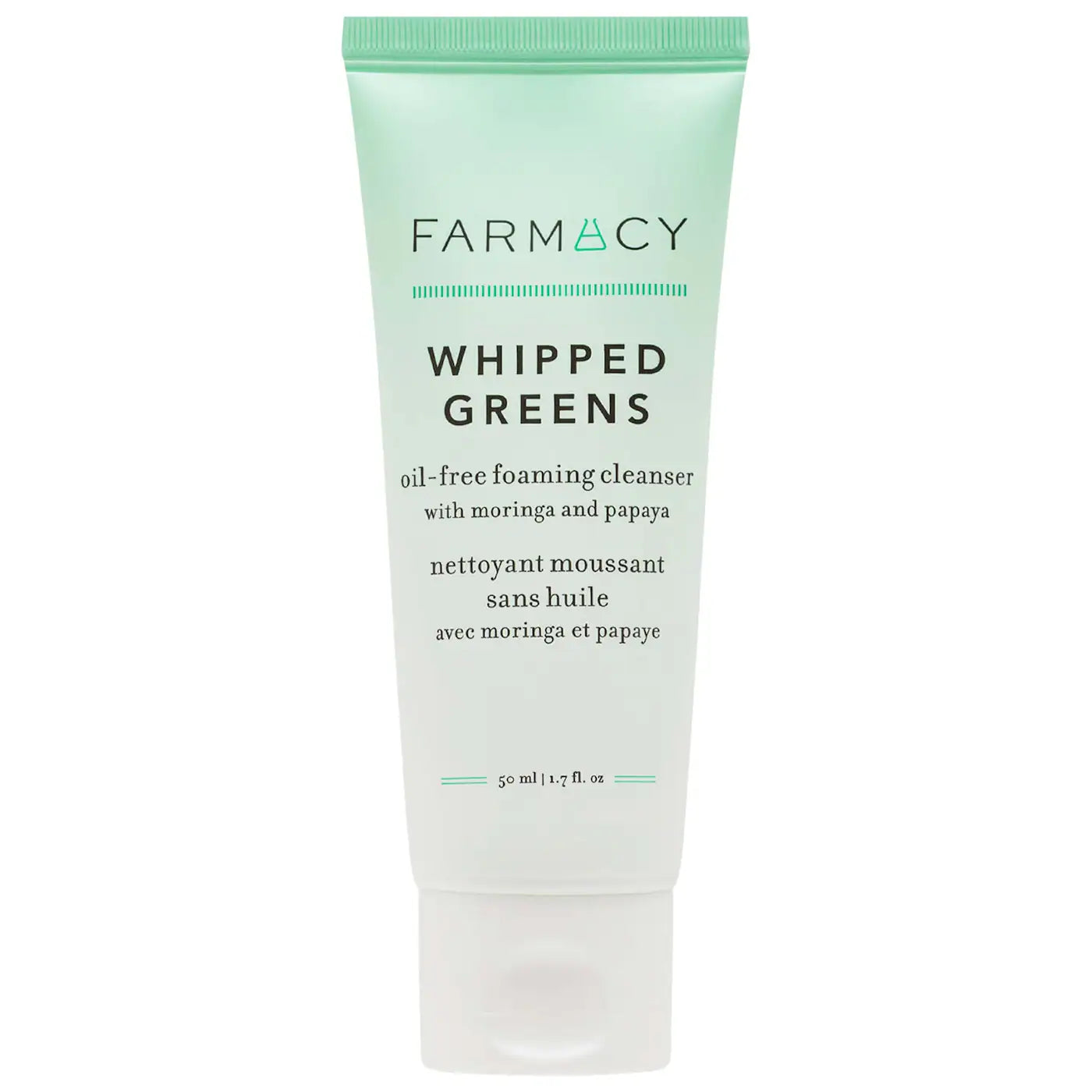 Farmacy - Whipped Greens Oil-Free Foaming Cleanser with Moringa and Papaya | 50 mL - Medaid International