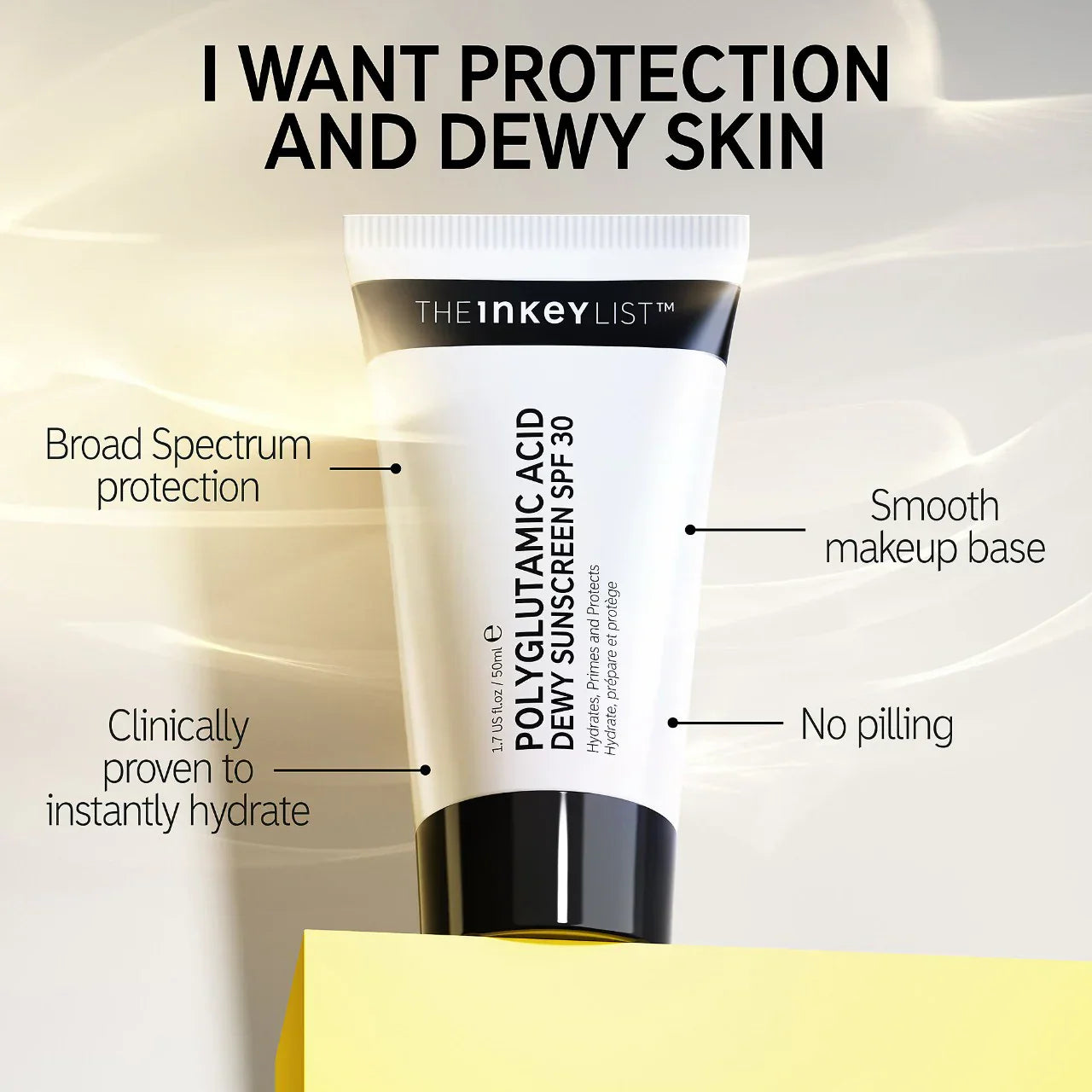 The INKEY List - Polyglutamic Acid Dewy Sunscreen SPF 30 - Medaid International
