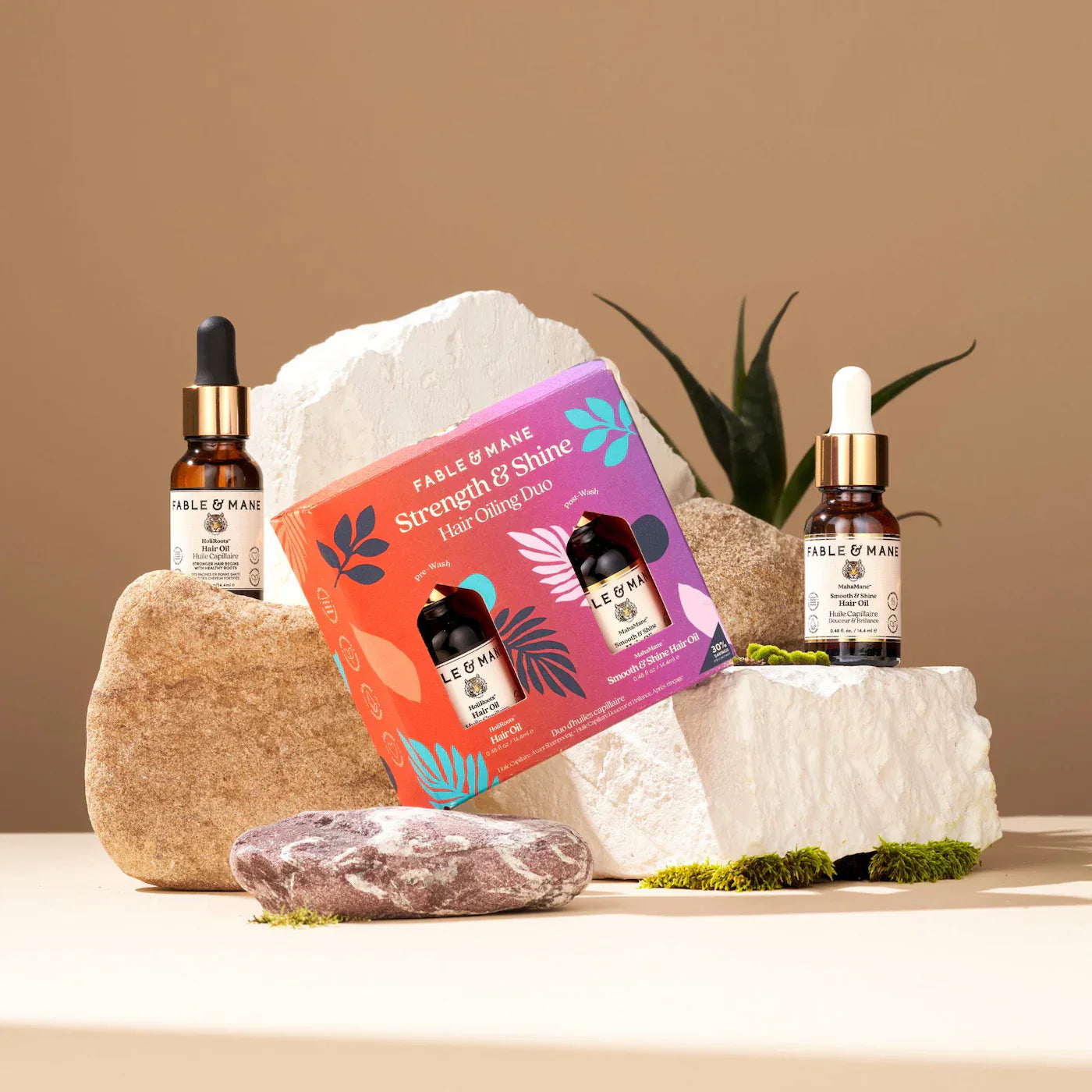 Fable & Mane - Mini Strength & Shine Hair Oiling Duo - Medaid International