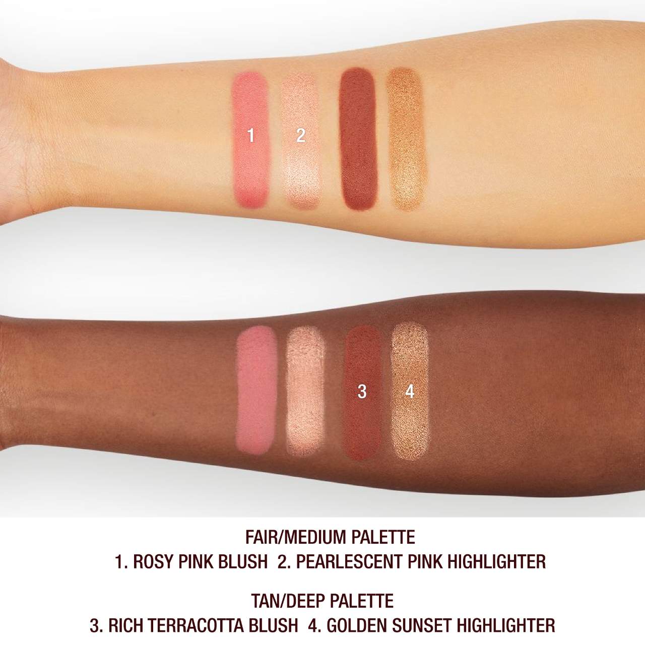 Charlotte Tilbury - Mini Hollywood Blush & Glow Palette | Fair Medium - Medaid International