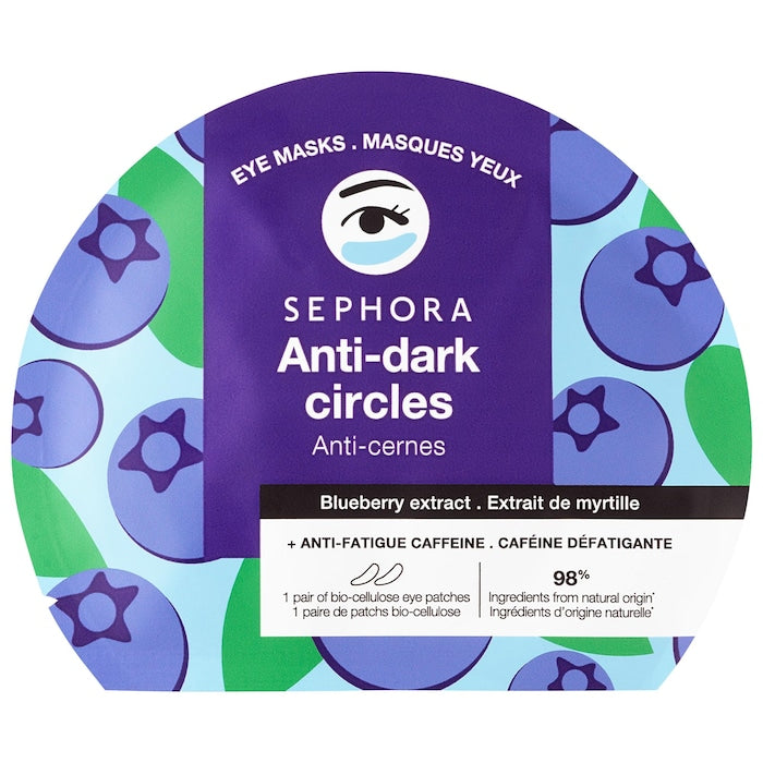 Sephora Collection Eye Mask Patches for Dark Circles + De-Puffing- Blueberry