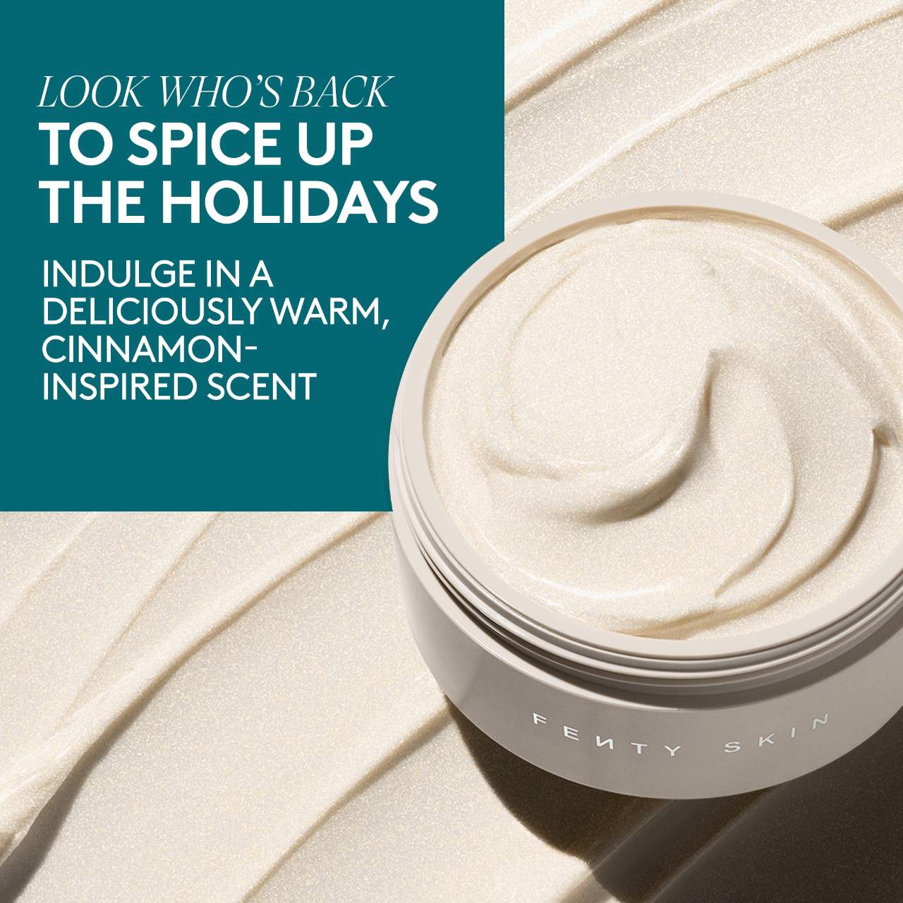 fenty-skin-butta-drop-refillable-warm-cinnamon-shimmering-whipped-oil-body-cream-limited-edition-200-ml - Medaid International