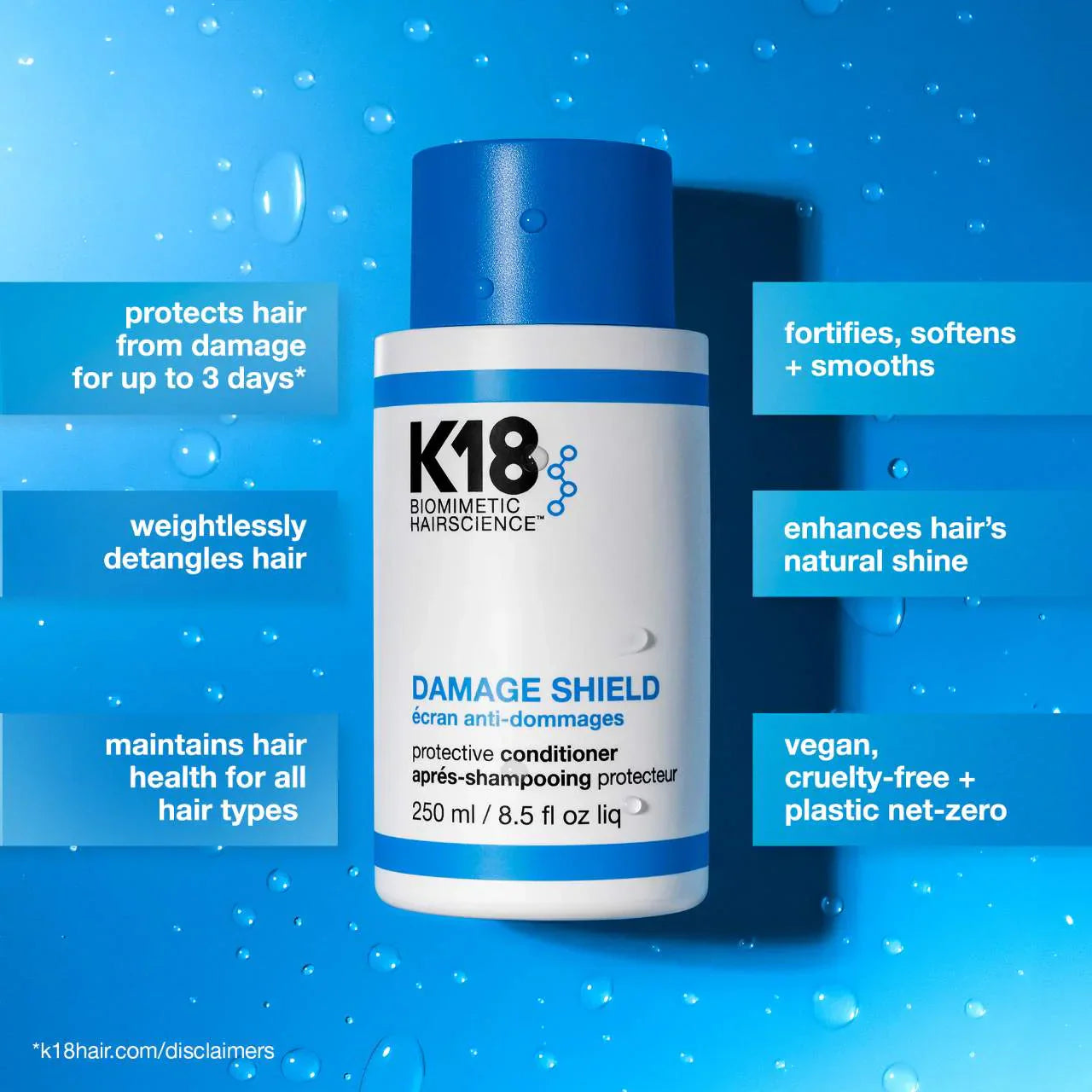 k18-biomimetic-hairscience-damage-shield-protective-conditioner-250-ml - Medaid International