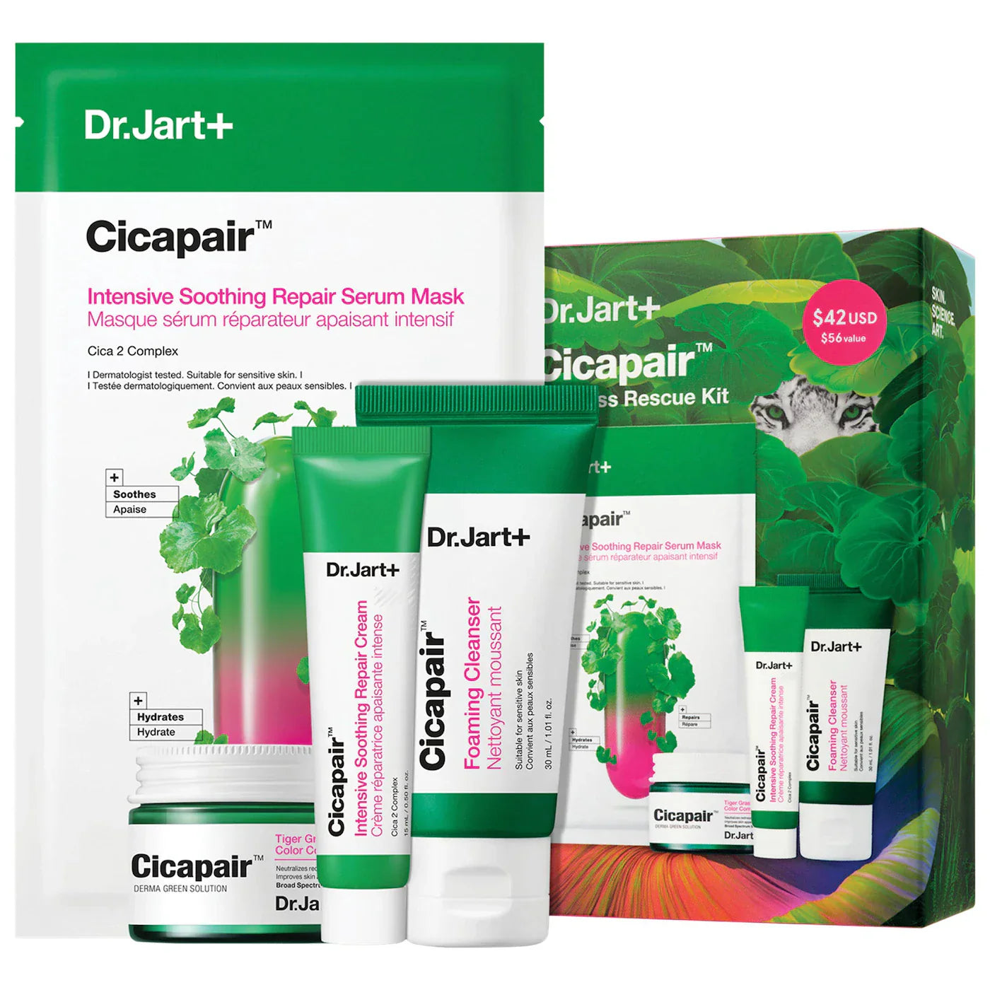 Dr. Jart+ - Cicapair™ Redness Rescue Kit for Sensitive Skin - Medaid International
