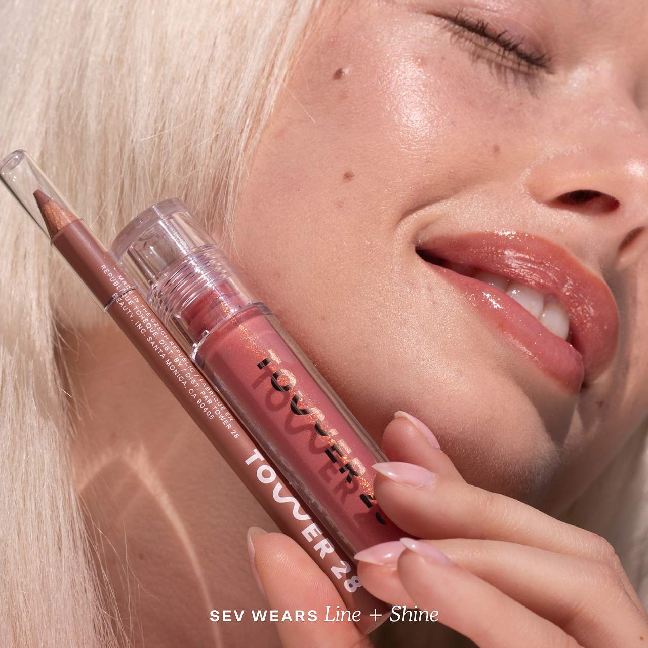 Tower 28 - Line + Shine Lip Liner and Lip Gloss Set - Medaid International