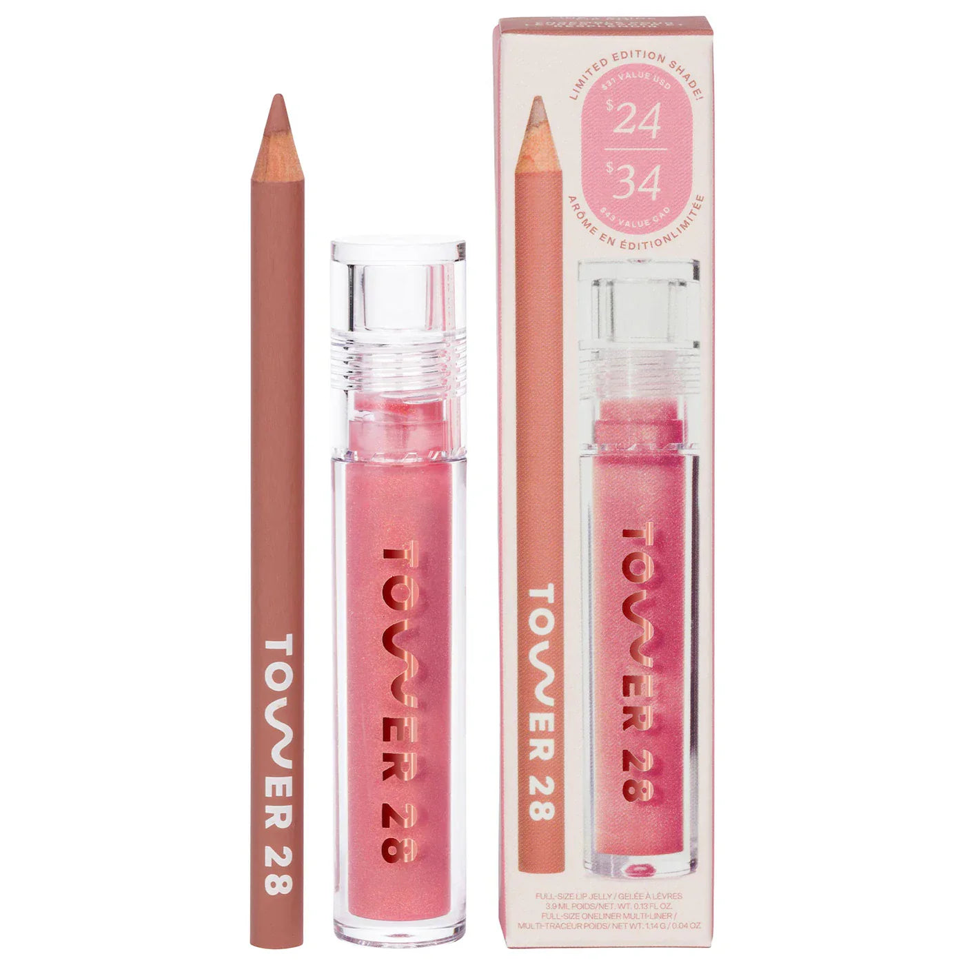 Tower 28 - Line + Shine Lip Liner and Lip Gloss Set - Medaid International
