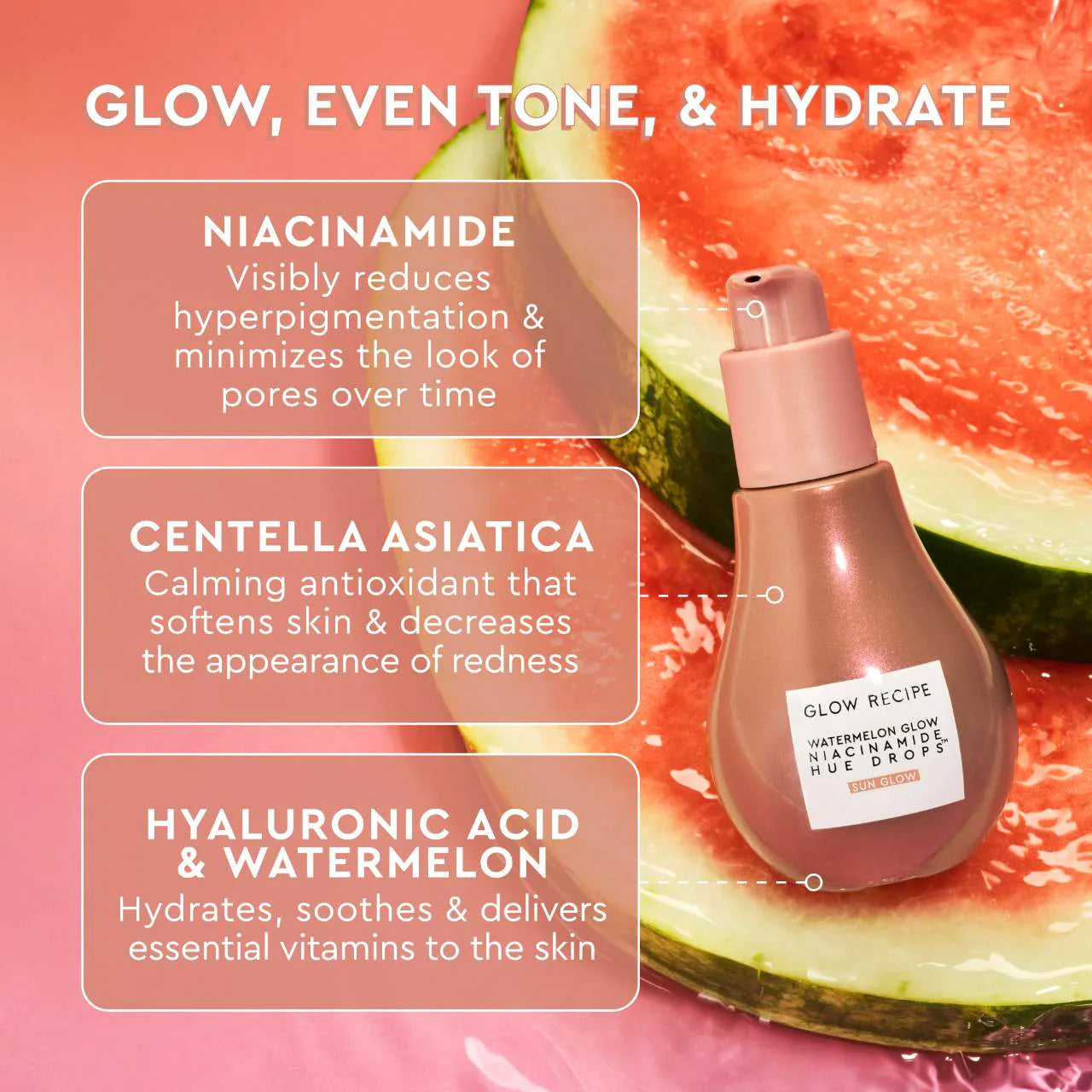 glow-recipe-watermelon-glow-niacinamide-hue-drops-sun-glow-serum-40-ml - Medaid International