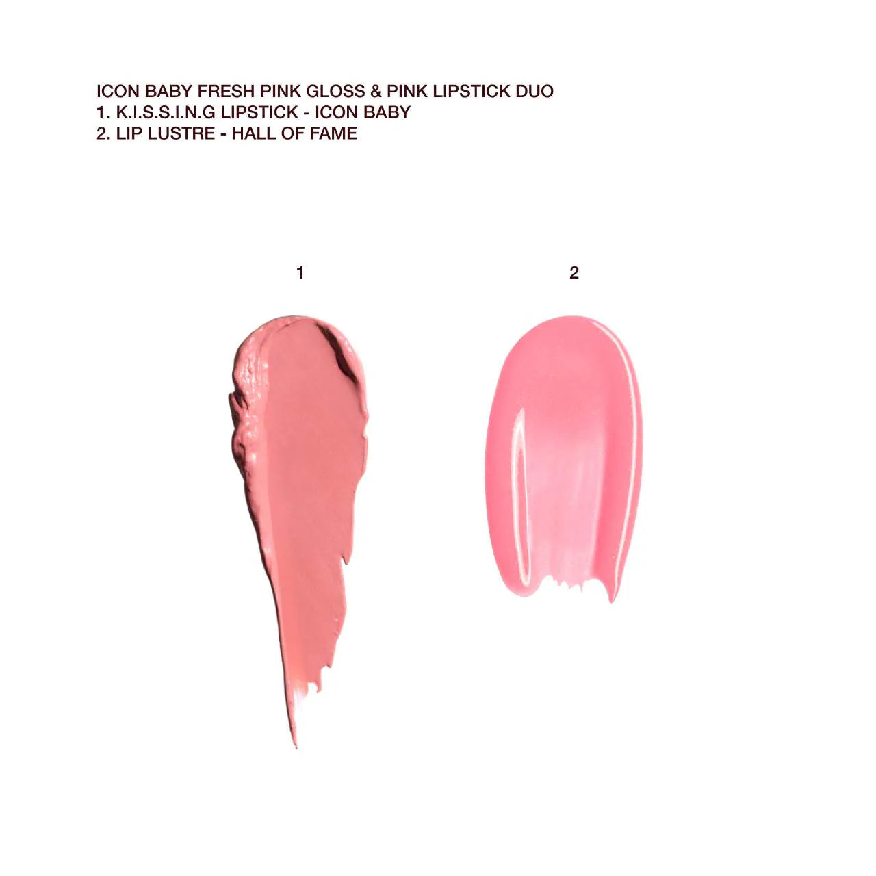 Charlotte Tilbury - K.I.S.S.I.N.G Lipstick and Lip Gloss Duos | Icon Baby - warm nude baby pink - Medaid International