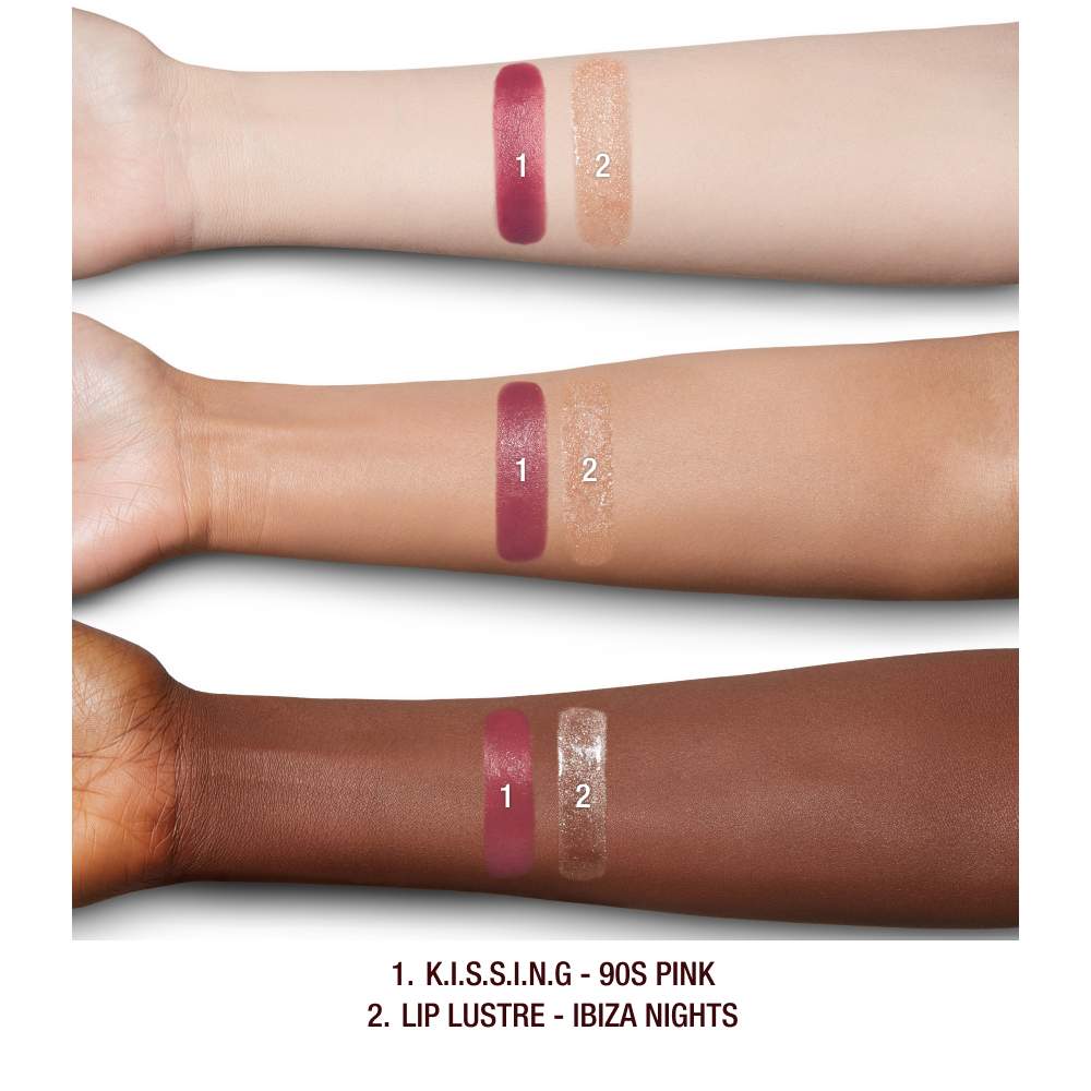 Charlotte Tilbury - K.I.S.S.I.N.G Lipstick and Lip Gloss Duos | 90's Pink - warm rosewood pink - Medaid International